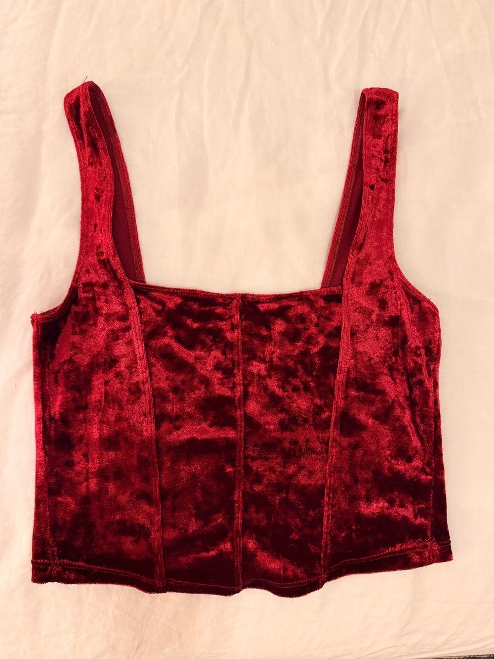 Free people crush away velvet tank